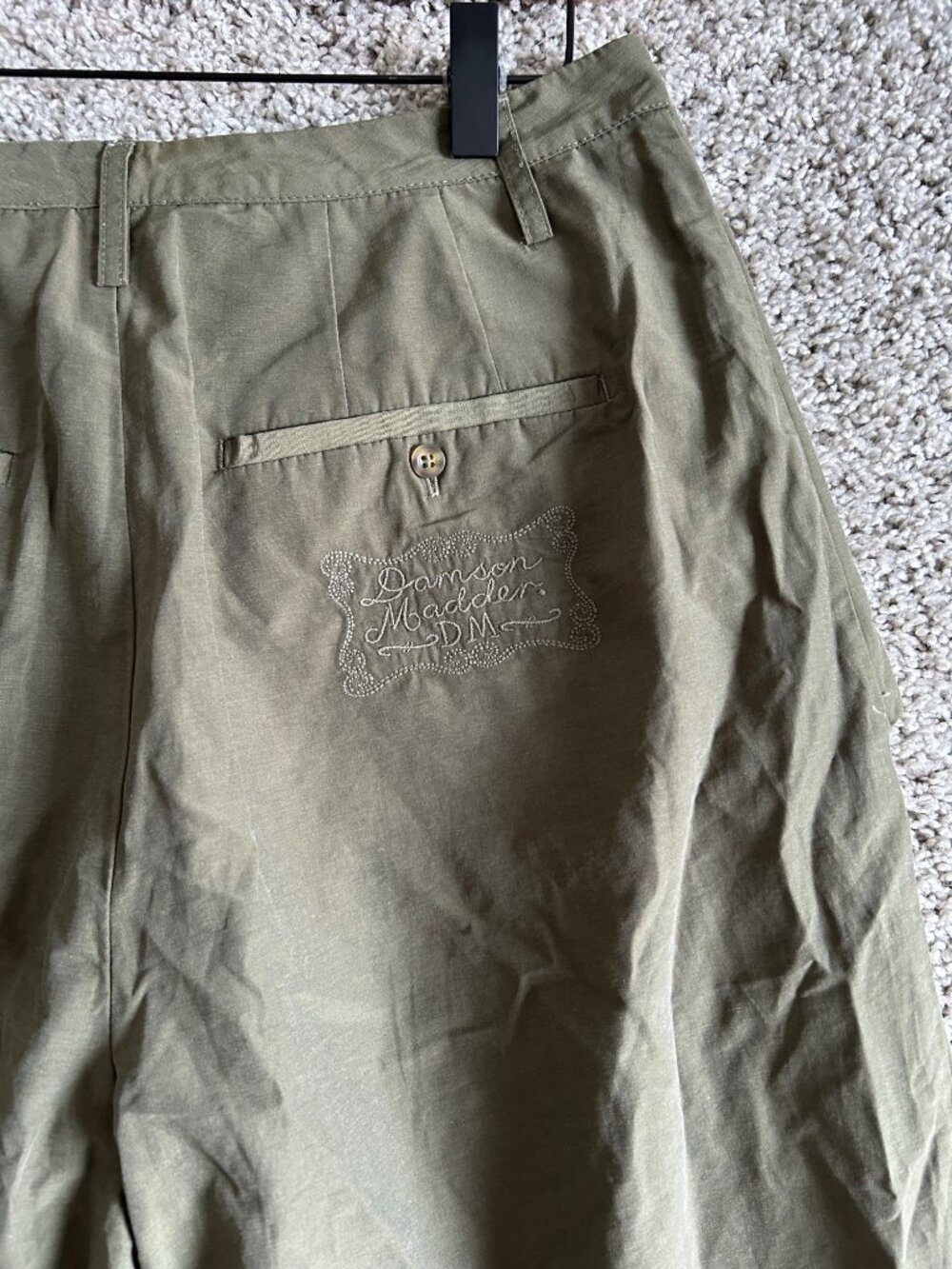 Damson Madder Women's Sz 6 Fabia Pleated Wide Leg Pants Adjustable D-Ring Belt - Picture 6 of 10